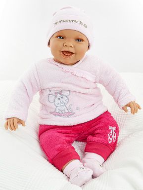 Babypuppe Rosie mit Stoffkörper 52 cm Doro Dolls 1201
